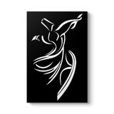 Siyah Semazen Tablosu 30 x 45