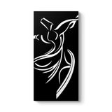 Siyah Semazen Tablosu 30 x 60