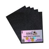 Siyah Simli Karton 35x50 5 Adet Artlantis Simli Karton Siyah 5 Adet 35*50