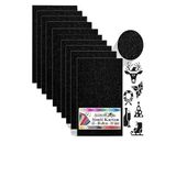 Siyah Simli Karton A3 30x40 cm 10 lu 1 Paket Simli Fon Kartonu Parıltılı Kağıt Anasınıfı Kreş Etkinlik Proje