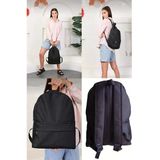 Siyah Sırt Günlük Kullanım Spor Çantası Okul Çantası