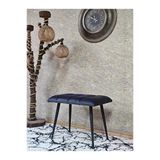 Siyah Sivriltmel Ayaklı 60 Cm Puf Bench - Puf - Bench - Oturak - Mutfak Oturağı - Antre Oturağı Füme Renk 60 X 40 Boyut/Ebat