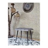 Siyah Sivriltmel Ayaklı 60 Cm Puf Bench - Puf - Bench - Oturak - Mutfak Oturağı - Antre Oturağı Gri Renk 60 X 40 Boyut/Ebat