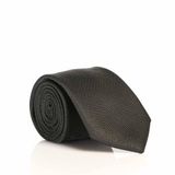 Siyah Slim Fit Düz Renk Dokuma Kravat / DDK-08 DDK-08-GF
