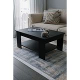 Siyah Sole Orta Sehpa 60X90X45 Alt Büyük Raflı