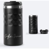 Siyah Spor Paslanmaz Çelik Termos 300 ml