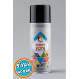 Siyah Sprey Boya 400 Ml Metal Ahşap Beton Yüzeylere Uygun Hobi Dekoratif Amaçlı Sprey Boya