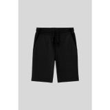 Siyah Standart Fit Basic Erkek Çocuk Şort - 11284