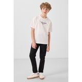 Siyah Standart Fit Dokuma Hafif Esnek Chino Erkek Çocuk Pantolon - 11272 - 10 - 11 Yaş