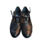 SİYAH, STRAPORA, SWİNG, LİNDY HOP, DANS VE SPOR AYAKKABISI, KAPALI BURUN, 2 CM TOPUK, DÜZ TABAN (EU Ayakkabı Beden Sistemi, Yetişkin, Sayısal, Orta, 39)