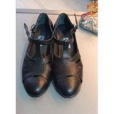Siyah, Strapora, Swing, Lindy Hop, Dans Ve Spor Ayakkabısı, Kapalı Burun, 2 Cm Topuk, Düz Taban