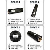 Siyah Streç Film Palet Streci 17 Mic. Siyah 50CM x 300MT. Paletleme Mobilya ve Eşya Sarma Koruma Streci