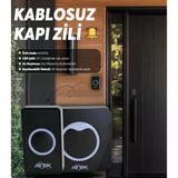 Siyah Su Geçirmez Kapı Zili