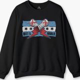 Siyah Sweat Eldiven Blue Flag CM Punk Mavi Bayrak Fitness Spor Sweet Baskılı Sweatshirt
