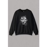 Siyah Sweatshirt Leo Lionel Messi Barcelona Forma 10 Numara Baskılı Sweat