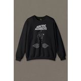 Siyah Sweatshirt Rock Arctic Monkeys Alex Turner Music Baskılı Unisex Sweat