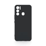 Siyah Tecno Pova Neo ile Uyumlu Kılıf Silikon Rubber Telefon Kılıfı ve Kabı Darbe Emici, İnce ve Yumuşak Dokulu, Kaymaz Tasarım
