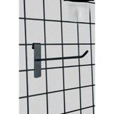 Siyah Tel Pano Kancası 20 cm - Askı Kanca Raf Askısı Raf Aksesuar Tel Askı Çorap Kancası (25)