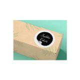 Siyah Teşekkür Ederiz Sticker Black Thank You Etiketi Nero 4 Cm (90 Adet)