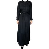Siyah Tesettür Elbise - 2XL