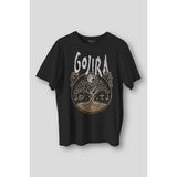Siyah Tişört Gojira Metal Music Gitar Guitar Rock Müzik Baskılı Unisex T-Shirt - XS