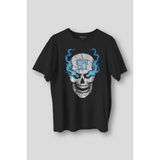 Siyah Tişört Stone Cold Wwe Fight Gym Spor Dövüş Baskılı Erkek T-Shirt Kısa Kollu