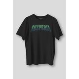 Siyah Tişört Susperia Typography Gothic Y2K Metal Music Gotik Baskılı Unisex T-Shirt - XL