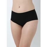 Siyah Toparlayıcı Yüksek Bel Lazer Kesim Bato Kaydırmaz Silikonlu Slip Külot Form Angel (Siyah / 2XL/3XL)