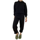 Siyah Triko Bluz Jogger Pantolon Takım