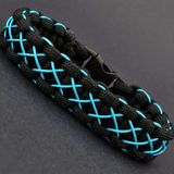 Siyah Turkuaz Paracord Bileklik - PAR0064