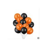 Siyah - Turuncu Metalik Balon 20 Adet