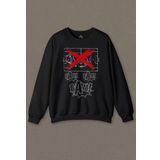 Siyah Unisex Sweatshirt Bam Bam Bam Taktik Maktik Yok Futbol Maç Spor Baskılı Sweat