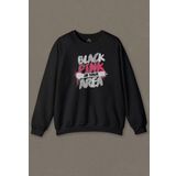 Siyah Unisex Sweatshirt Black Pink BlackPink Kaset Müzik Güney Kore Baskılı Sweat
