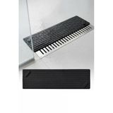Siyah Uzun Silikon Gider Kapağı Koku Önleyici Banyo Mutfak Balkon Lavabo Gider Kapatıcı 37X11 Cm