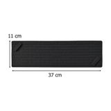 Siyah Uzun Silikon Kötü Koku Önleyici Mat Gider Kapağı Tıpası – Banyo, Mutfak ve Balkon Lavabo Gider 37x11 cm
