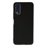 Siyah Vivo Y20 ile Uyumlu Kılıf Silikon Rubber Telefon Kılıfı ve Kabı Darbe Emici, İnce ve Yumuşak Dokulu, Kaymaz Tasarım