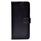 Siyah Xiaomi Poco M4 Pro Suni Deri Cüzdan Kılıf Kapaklı, Mıknatıslı, Kartlık Bölmeli, Manyetik Kapama, Stand Özellikli, Şık ve Koruyucu