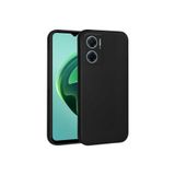 Siyah Xiaomi Redmi Note 11E ile Uyumlu Kılıf Silikon Rubber Telefon Kılıfı ve Kabı Darbe Emici, İnce ve Yumuşak Dokulu, Kaymaz Tasarım