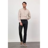 Siyah Yan Cep Keten Slim Fit Keten Karışımlı Jogger Pantolon 1003260169