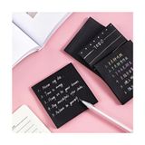 Siyah Yapışkanlı Kare Not Kağıdı Postit Siyah Postit Sticky Note 100 Yaprak 75X75MM