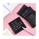 Siyah Yapışkanlı Kare Not Kağıdı Postit Siyah Postit