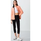 Siyah Yüksek Bel Slim Fit Dar Paça Kadın Kapri Tayt - 93097