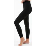 Siyah Yüksek Bel Toparlayıcı Seamless Kadın Spor Tayt