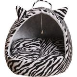 Siyah Yumuşak Evcil Hayvan Yatağı, Konfor ve Şıklık Sağlar. - Ahşap - Seçenek 1
