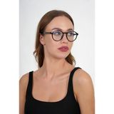 Siyah Yuvarlak Mavi Işık Koruyucu Gözlük