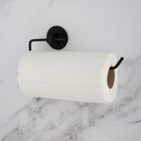 Siyah Yuvarlak Yapışkanlı Kağıt Rulo Havluluk Peçetelik Banyo Askısı