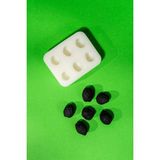 Siyah Zeytin Altılı Silikon Mum Kalıbı - Çok Renkli