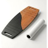 Siyah/kahve Denge Tahtası Balance Roller Board Sörf Eğitim Tahtası Kaykay Eğitim Tahtası 73 x - Çok Renkli - Standart