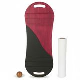 Siyah/Kırmızı Denge Tahtası Balance Roller Board Çift Fonksiyonlu Sörf Eğitim Tahtası Kaykay Eğitim Tahtası 73 x 28 CM – RB17