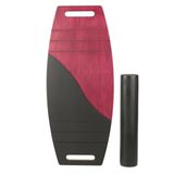 Siyah/Kırmızı Denge Tahtası Balance Roller Board Sörf Eğitim Tahtası Kaykay Eğitim Tahtası 73 x 31 CM – RB06